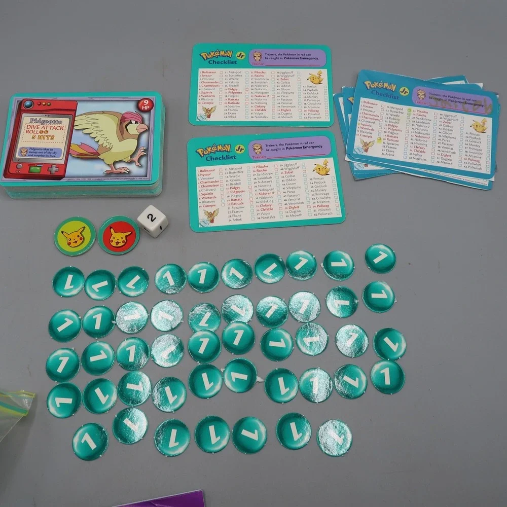 Pokémon Jr Adventure Game Game contains 26 Pokémon Power Cards 47 Hit Tokens